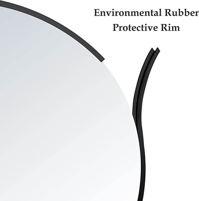 Frameless Wall Mounted Polished Round Mirror