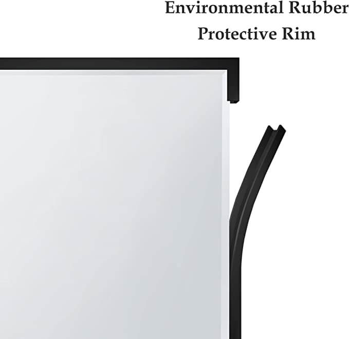 Frameless Dressing Mirror with Beveled Edge