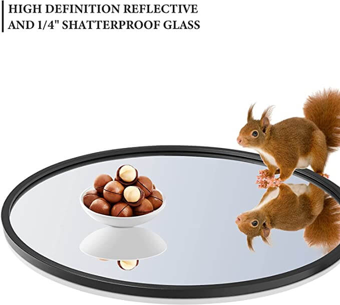 HD Round Mirror with Metal Frame