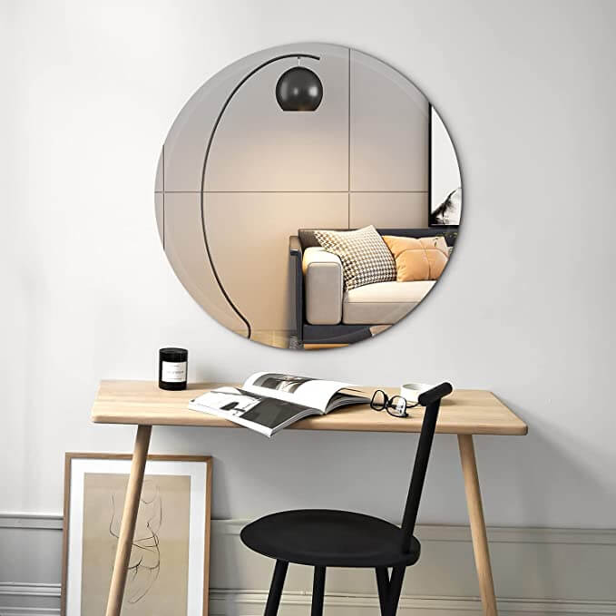 Circle Beveled Mirror