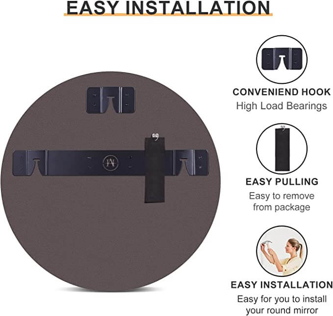 Circle Beveled Mirror