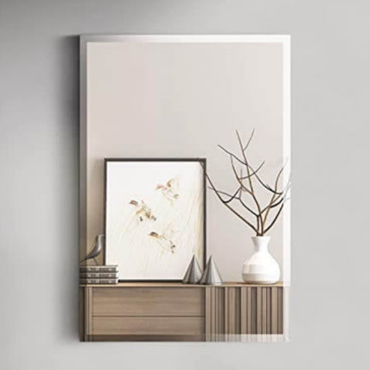 Frameless Dressing Mirror with Beveled Edge