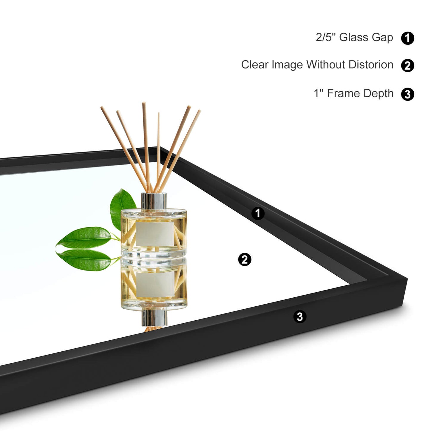 Rectangle Mirror with Metal Frame