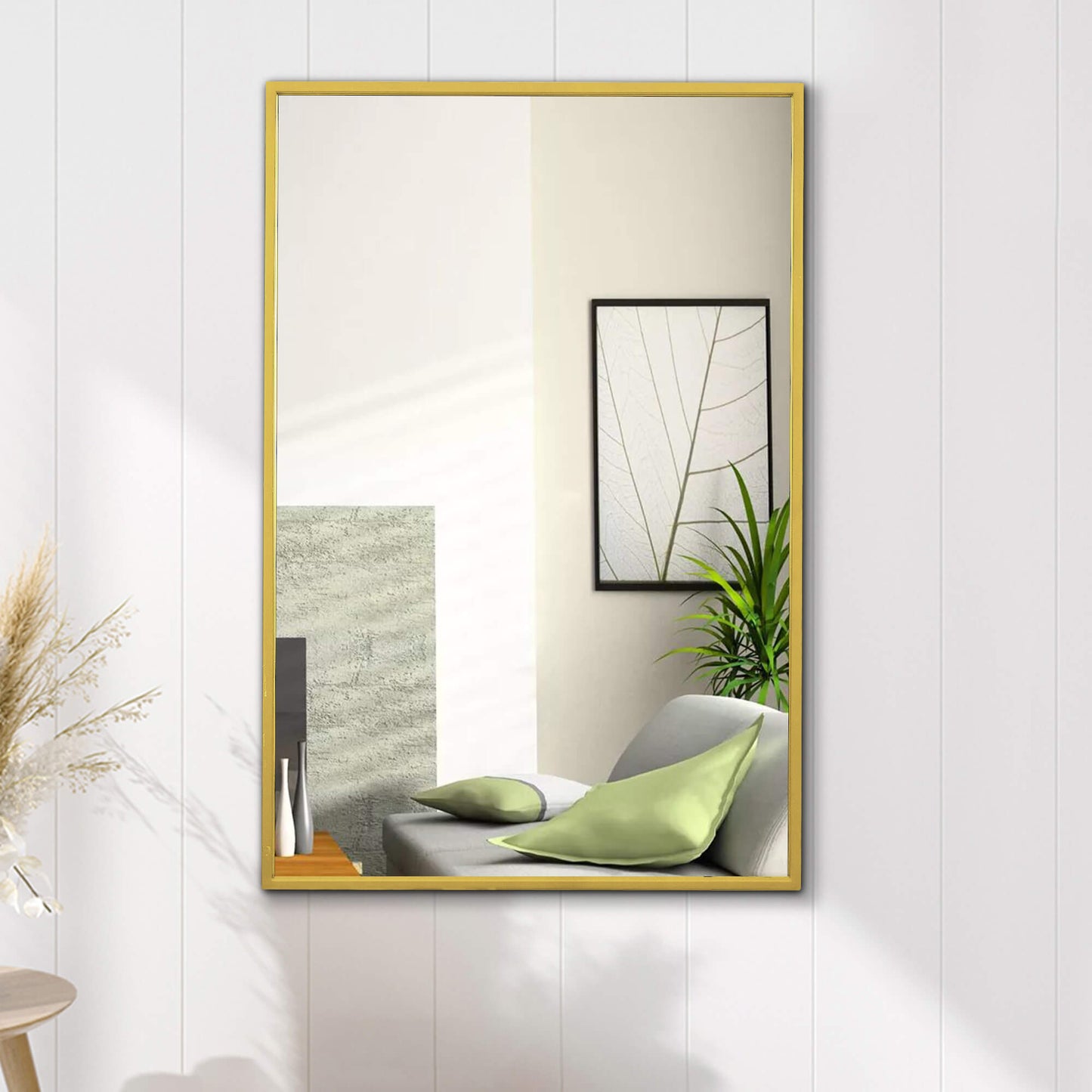 Rectangle Mirror with Metal Frame