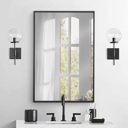 Rectangle Mirror with Metal Frame
