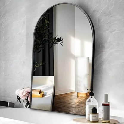 Arched Mirror with Metal Frame